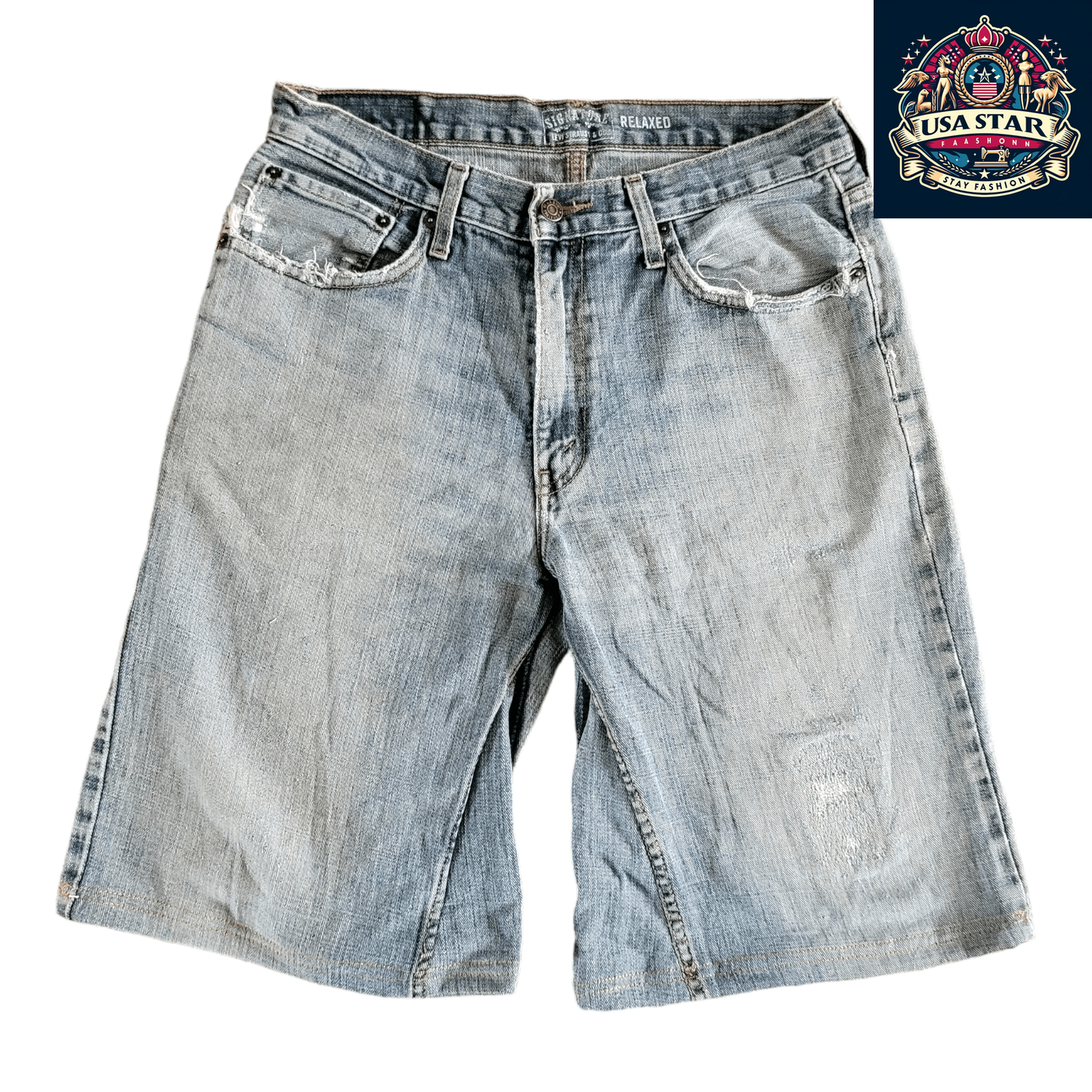 Levi's Jorts W33 in Medium Blue Denim – Durable, Stylish & Versatile Workwear for Any Occasion - USASTARFASHION