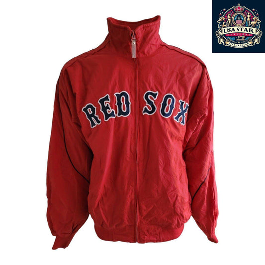 Boston Red Sox Jacket XL - Official Licensed Majestic Full Zip with Iconic Logo & Pockets - USASTARFASHION