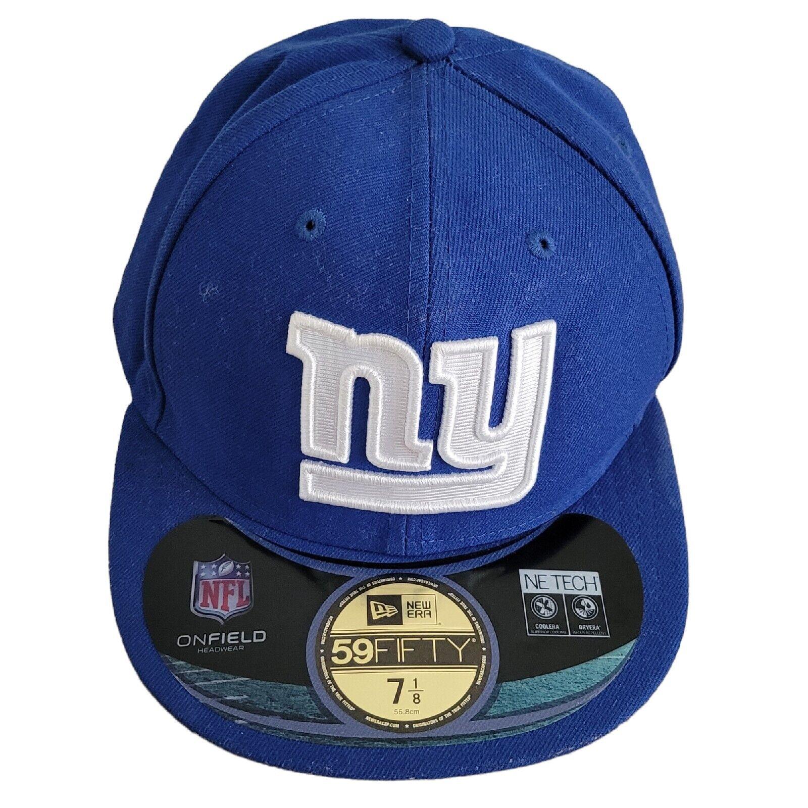 NFL New Era NY Yankees Essential Blue 59FIFTY Fitted Baseball Cap - Size 7 1/8-USASTARFASHION