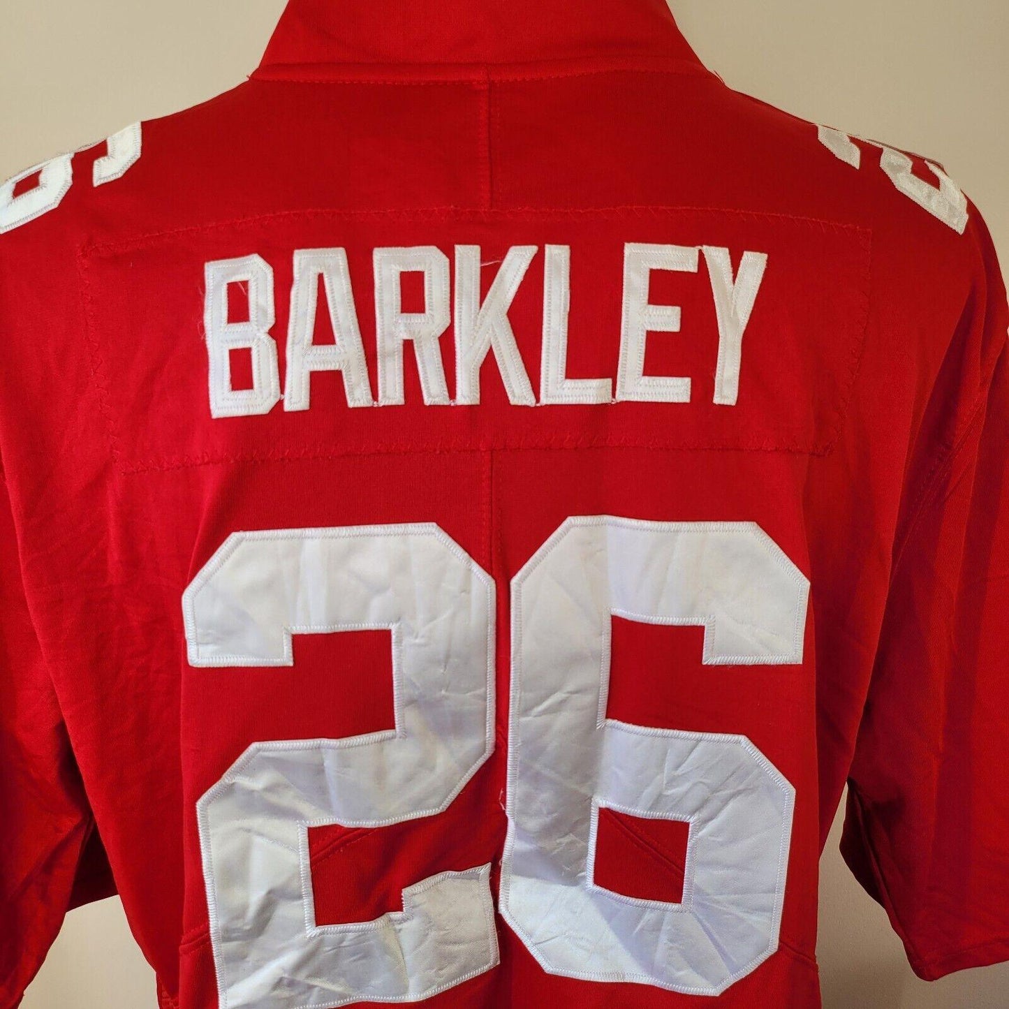 SAQUON BARKLEY #26 Giants Red NFL Jersey XL - Nike On Field Men's-USASTARFASHION