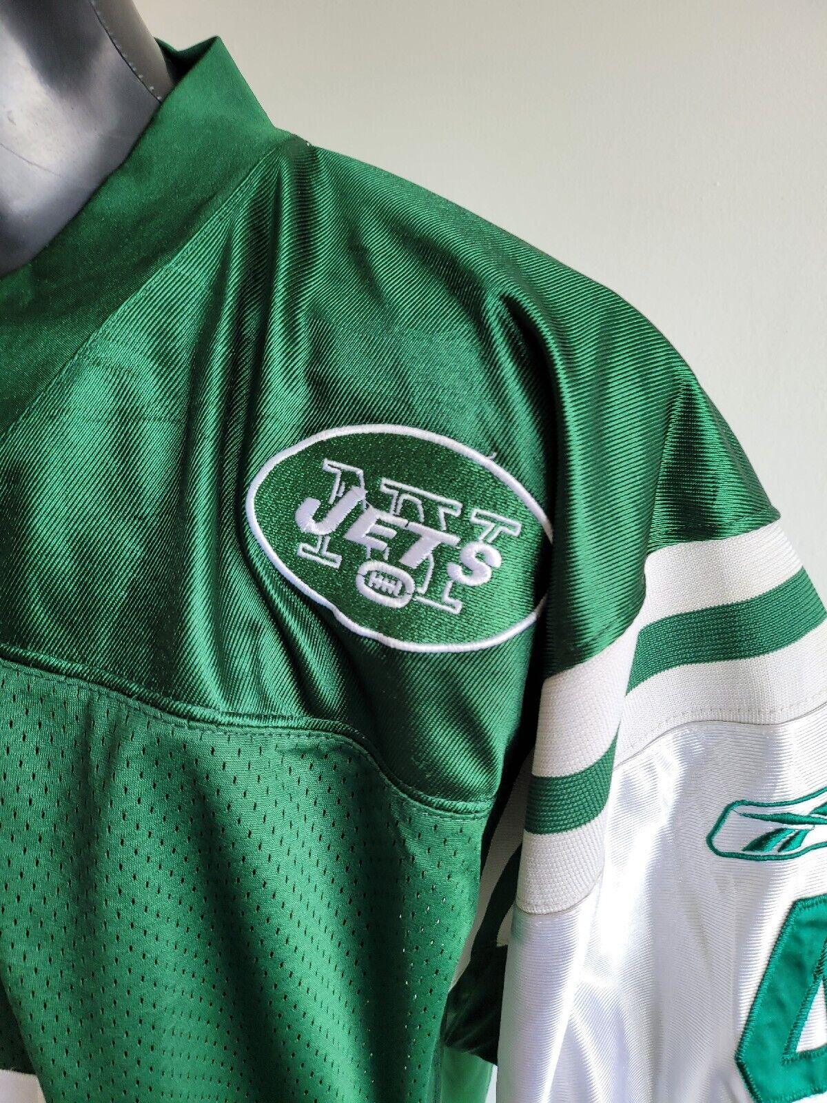 BRETT FARVE #4 NEW YORK JETS REEBOK XL STITCHED JERSEY-USASTARFASHION