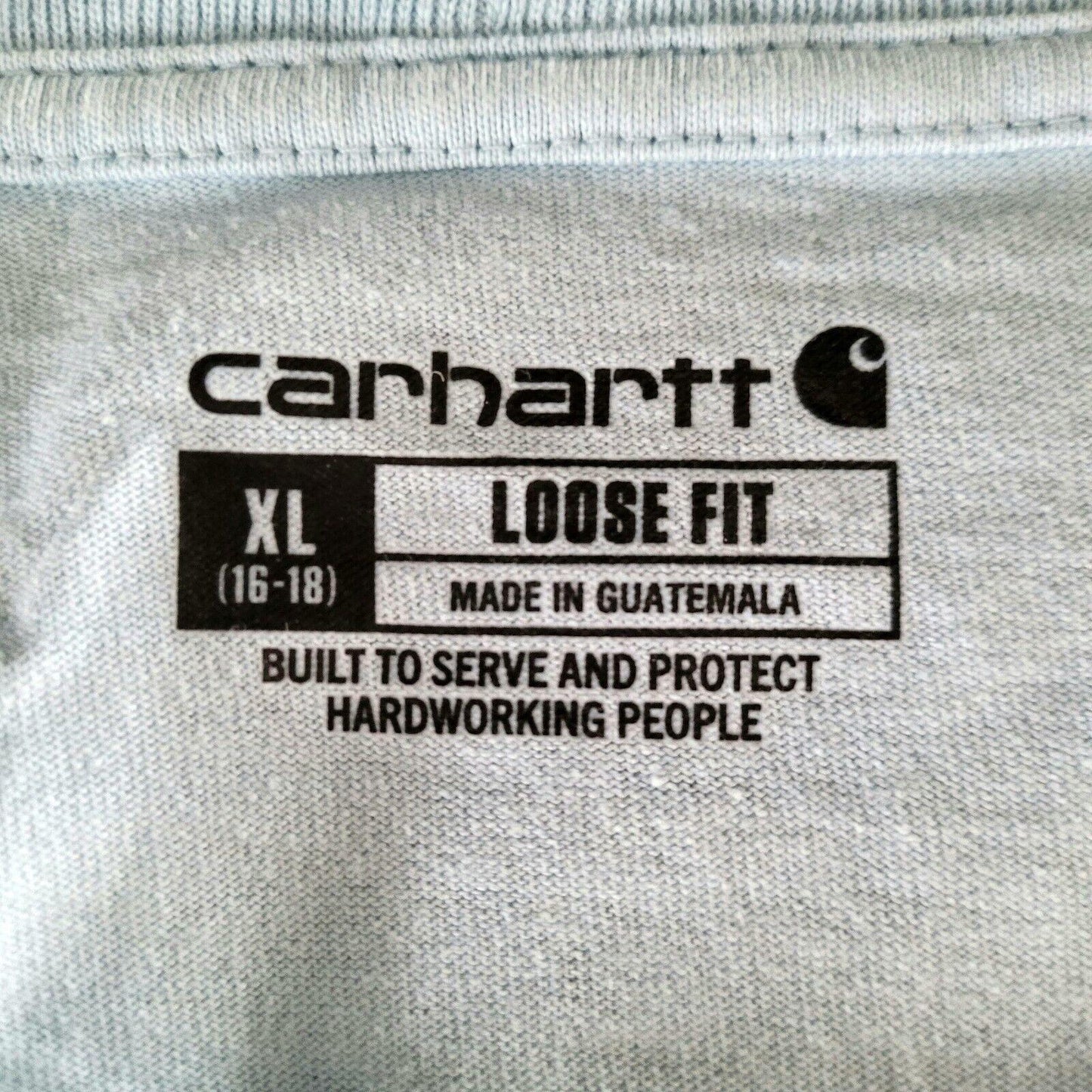 Carhartt Light Blue Youth XL (16-18) Long Sleeve 100% Cotton Shirt-USASTARFASHION