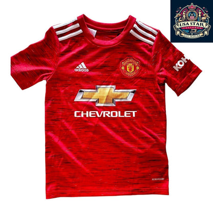 Adidas 2020/21 Manchester United Home Jersey Youth Small Custom "Healy" #14 AEROREADY - USASTARFASHION