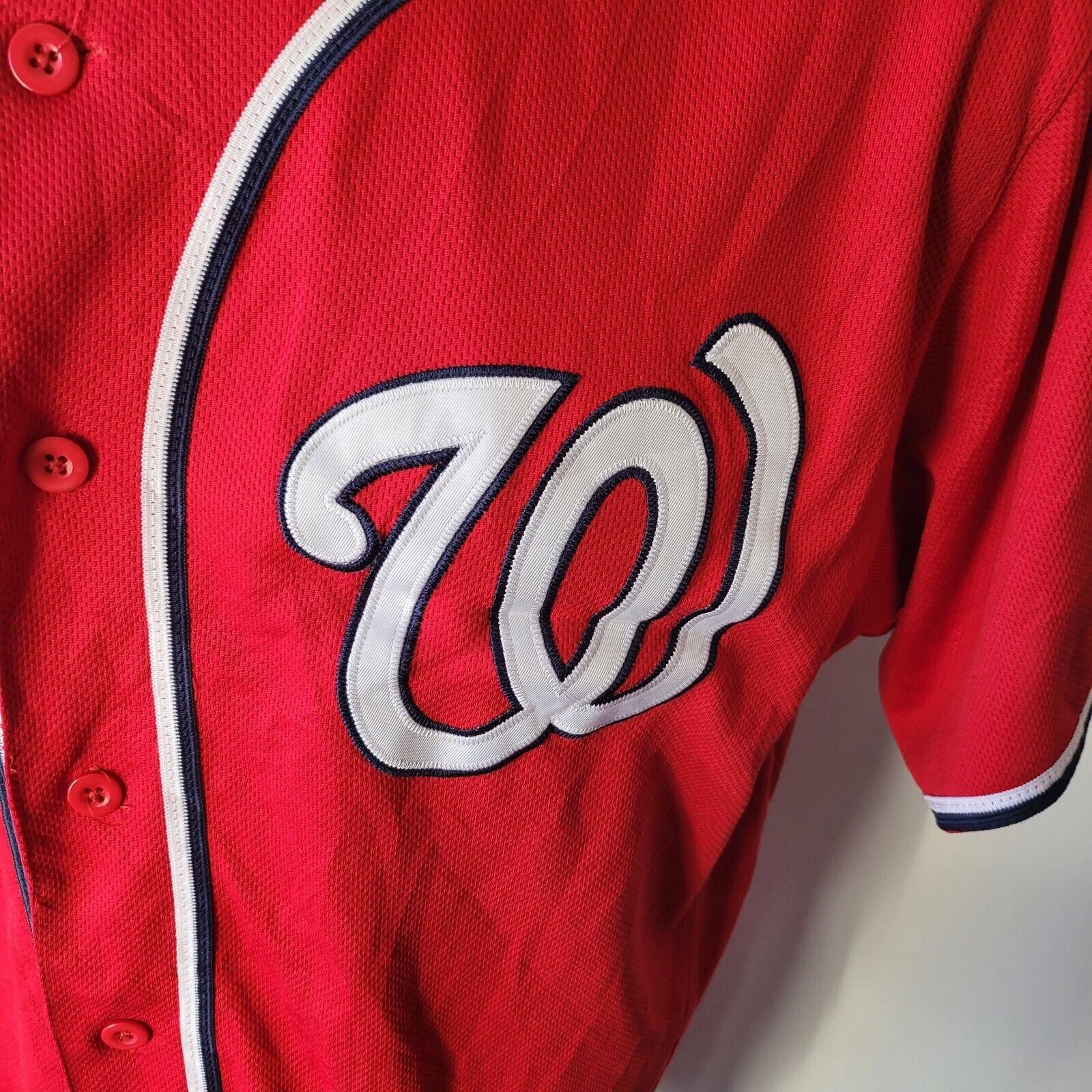 Washington Nationals Strasburg #37 Baseball Jersey by Majestic - Size 44-USASTARFASHION