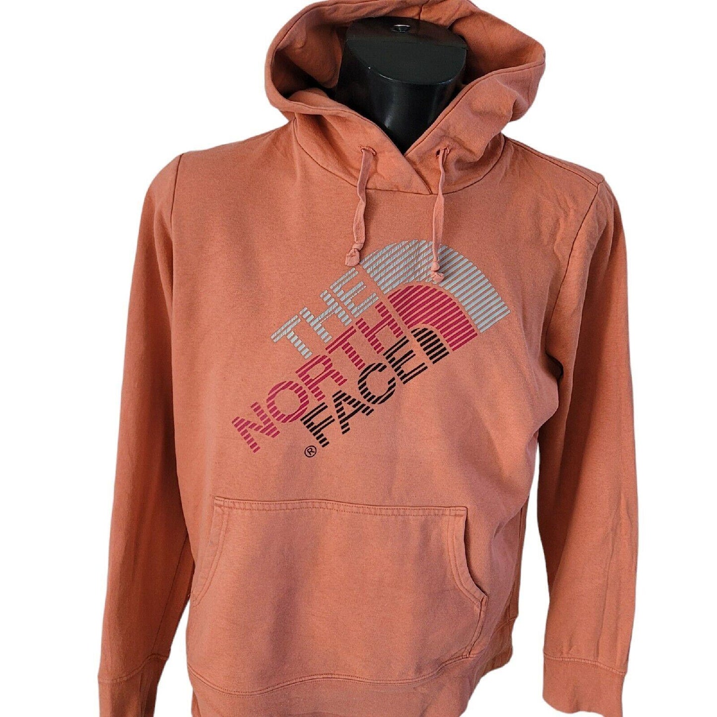 The North Face Women's Multicolored Pullover Hoodie, Size Large, 100% Cotton, Pit-to-Pit 21-USASTARFASHION