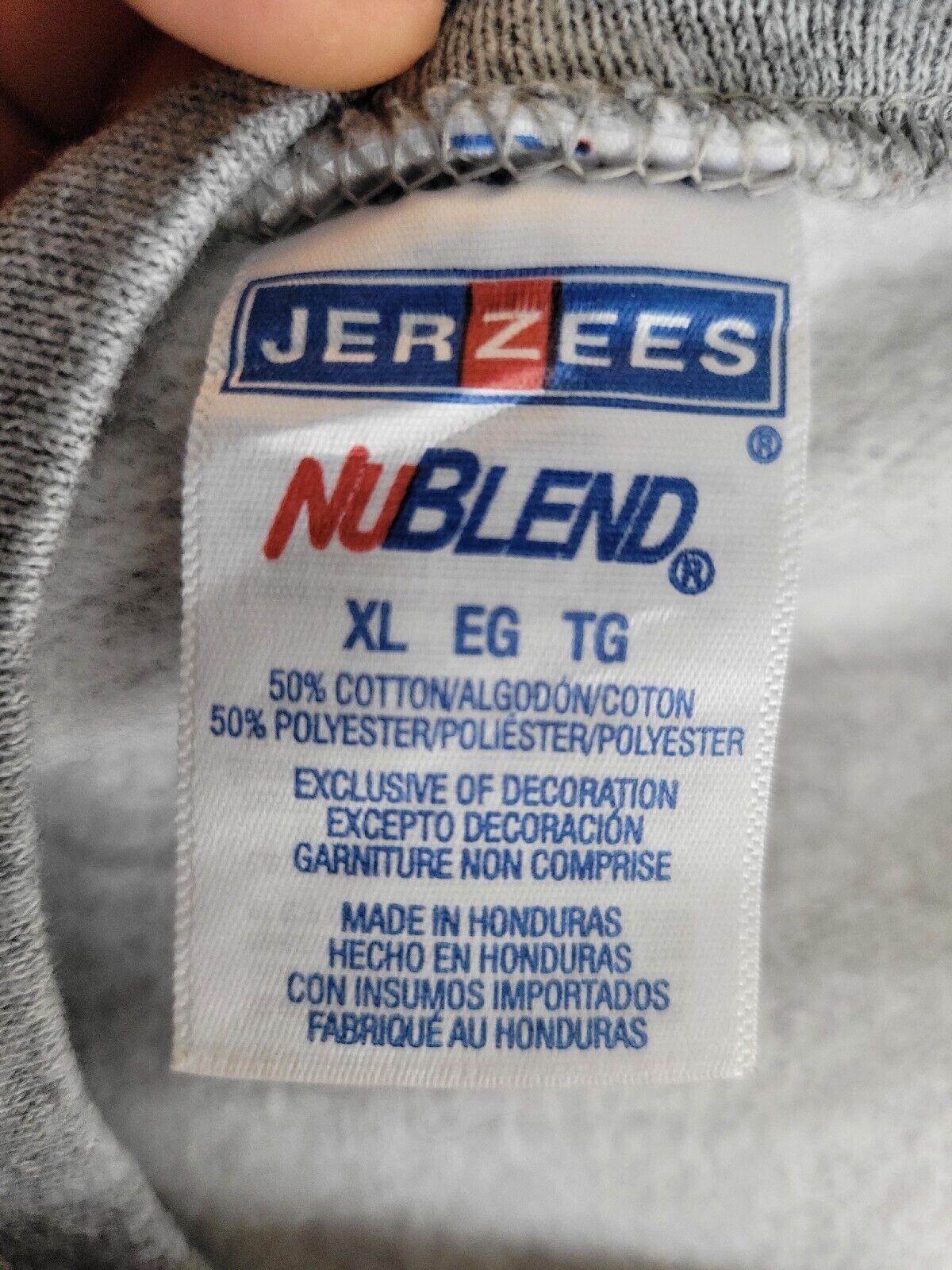 New York Jerzees Sweatshirt Size XL Vintage Retro Style Classic Emblem Sweat Shirt-USASTARFASHION