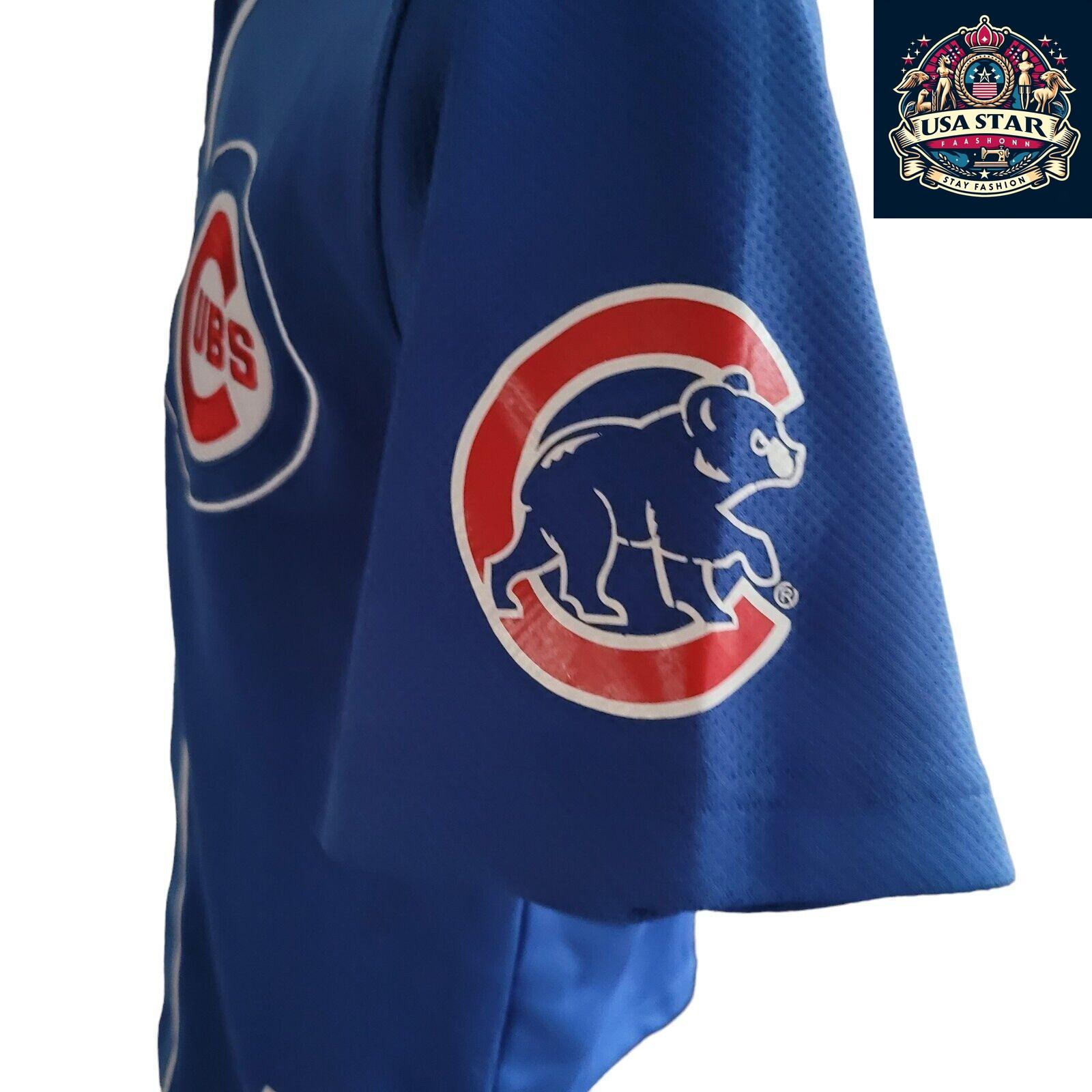 Majestic Chicago Cubs Youth Jersey #1 Fukudome - Comfortable Fit, Durable Design, Size L - USASTARFASHION