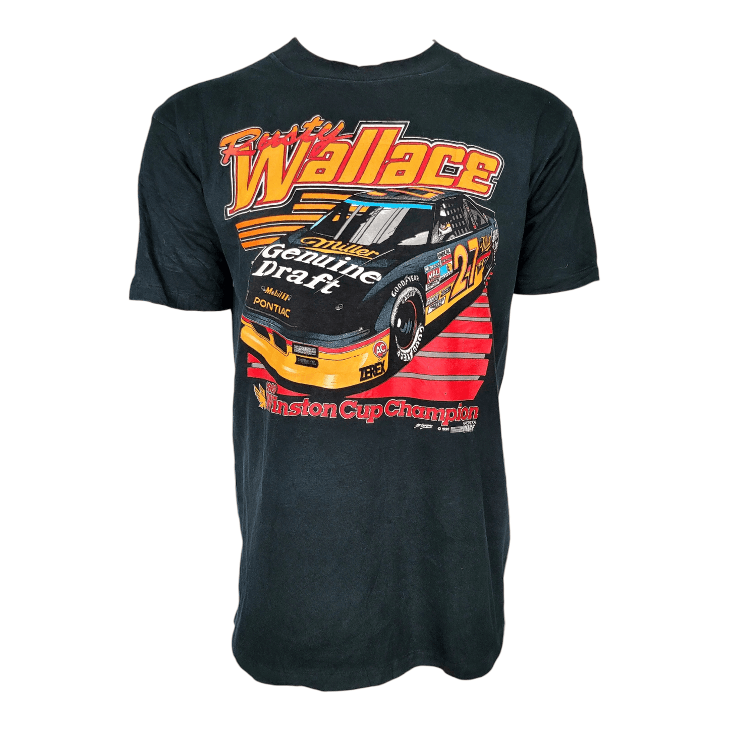 Rusty Wallace Vintage 90s NASCAR T-Shirt XL | Genuine Draft Winston Cup Champion