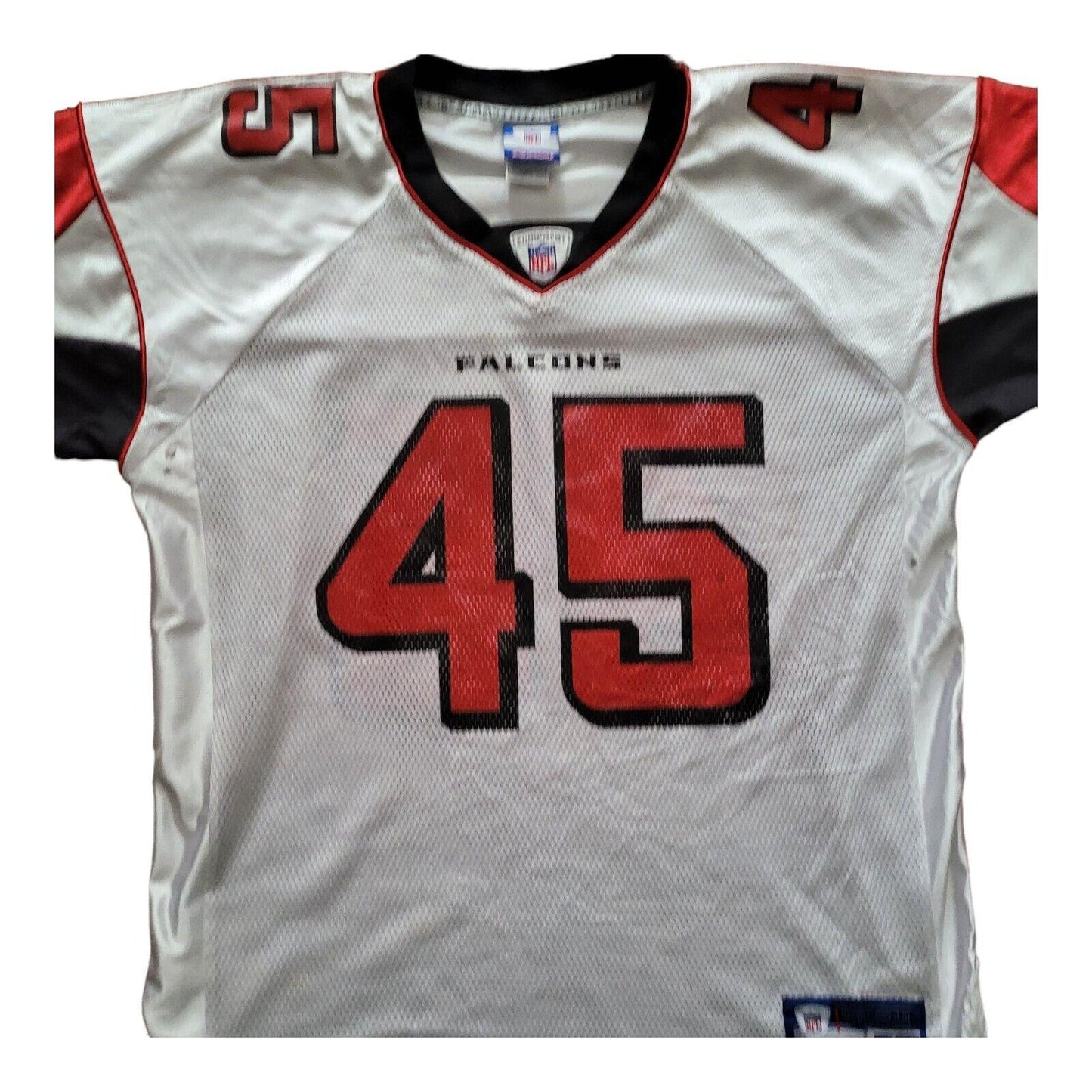 Atlanta Falcons #45 TJ Duckett Red Authentic Reebok NFL Football Jersey - Size Large-USASTARFASHION