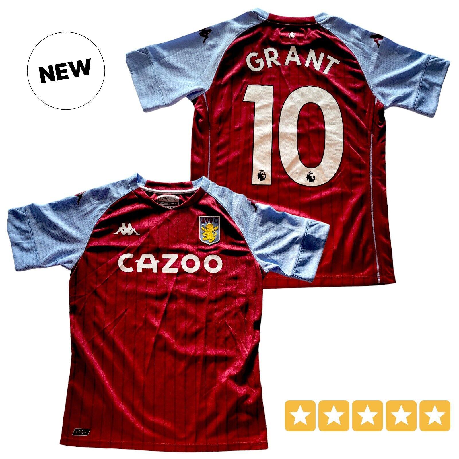 Aston Villa FC Kappa Home Jersey Youth 12 Years - Grant 10 New-USASTARFASHION