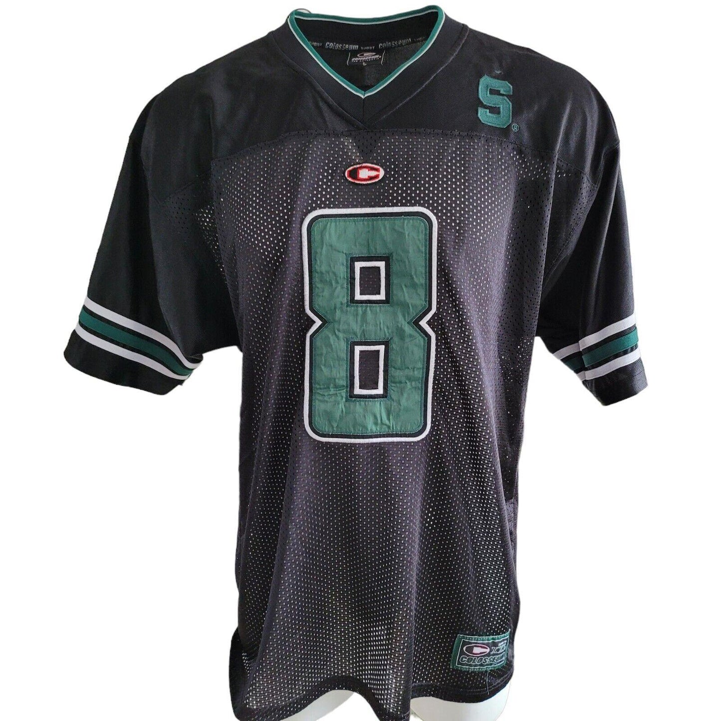 Michigan State Spartans Tate #8 Authentic Adult Jersey - Green and White-USASTARFASHION