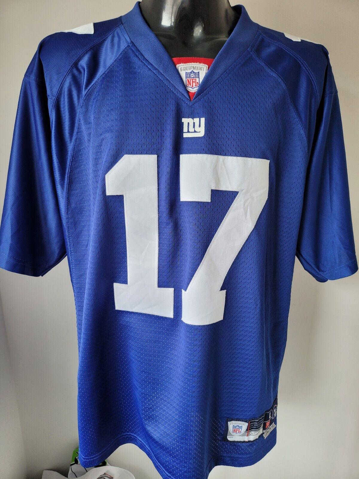 New York Giants Reebok NFL Jersey #17 Burress Classic Throwback in Rare Size L-USASTARFASHION