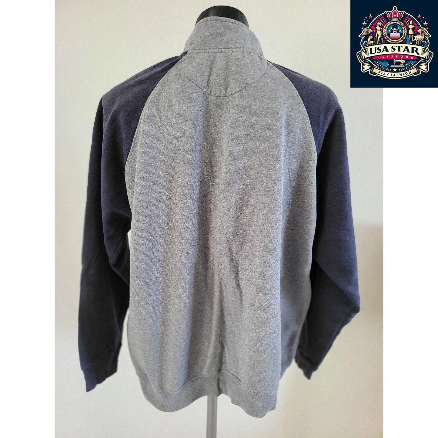 Chaps Ralph Lauren Sweatshirt Full Zip XL, Classic Design, Cozy Fit, Durable Vintage Quality - USASTARFASHION