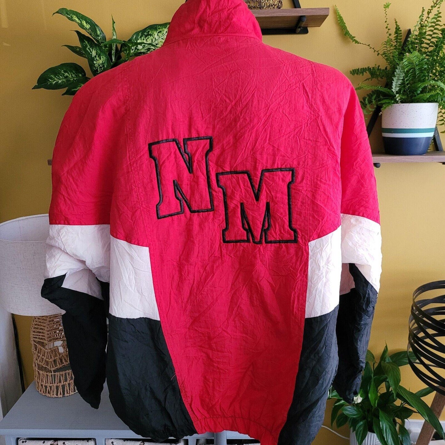 Holloway North Mahaska Warhawks Baseball Jacket XL - Vintage Nebraska Huskers Design-USASTARFASHION