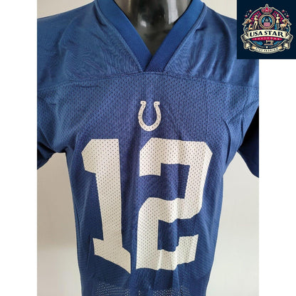 Indianapolis Colts Youth Jersey XL Andrew Luck #12 Shirt - Comfortable, Durable Team Apparel - USASTARFASHION