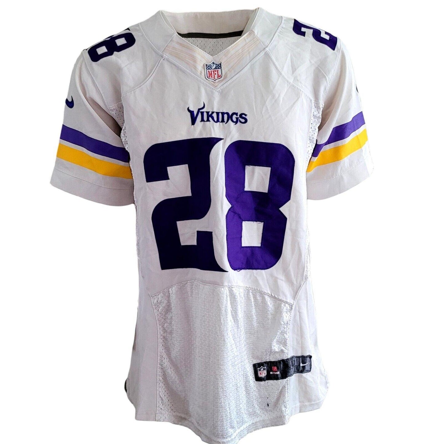 NIKE NFL Minnesota Vikings #28 Peterson Jersey Size 40 - Authentic On Field Football Gear-USASTARFASHION