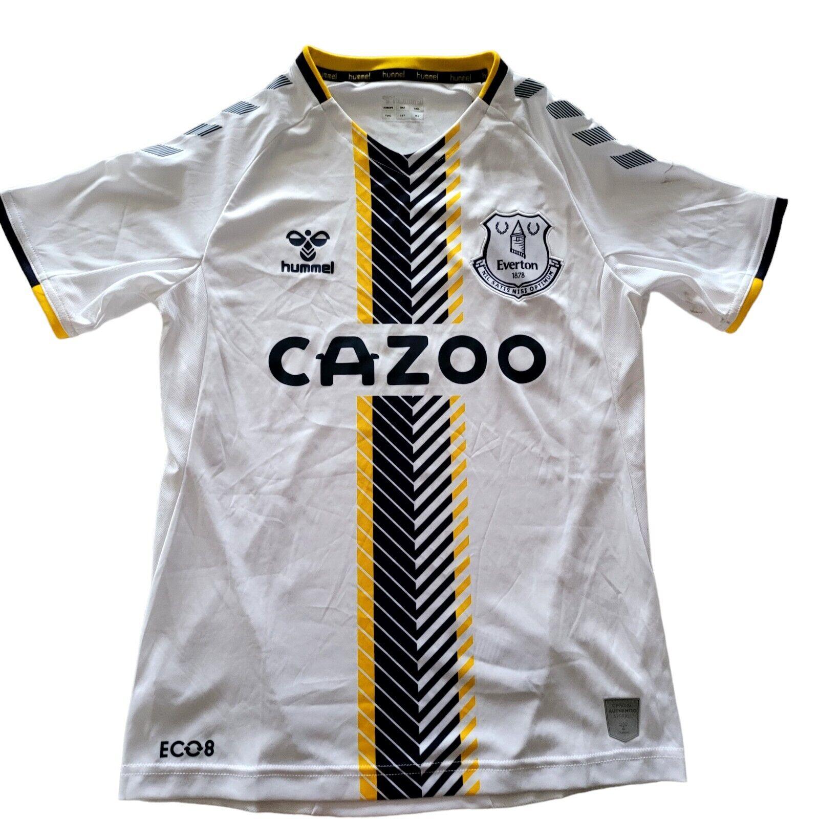 Hummel Everton Third SS Jersey Youth XXL White Soccer Shirt-USASTARFASHION