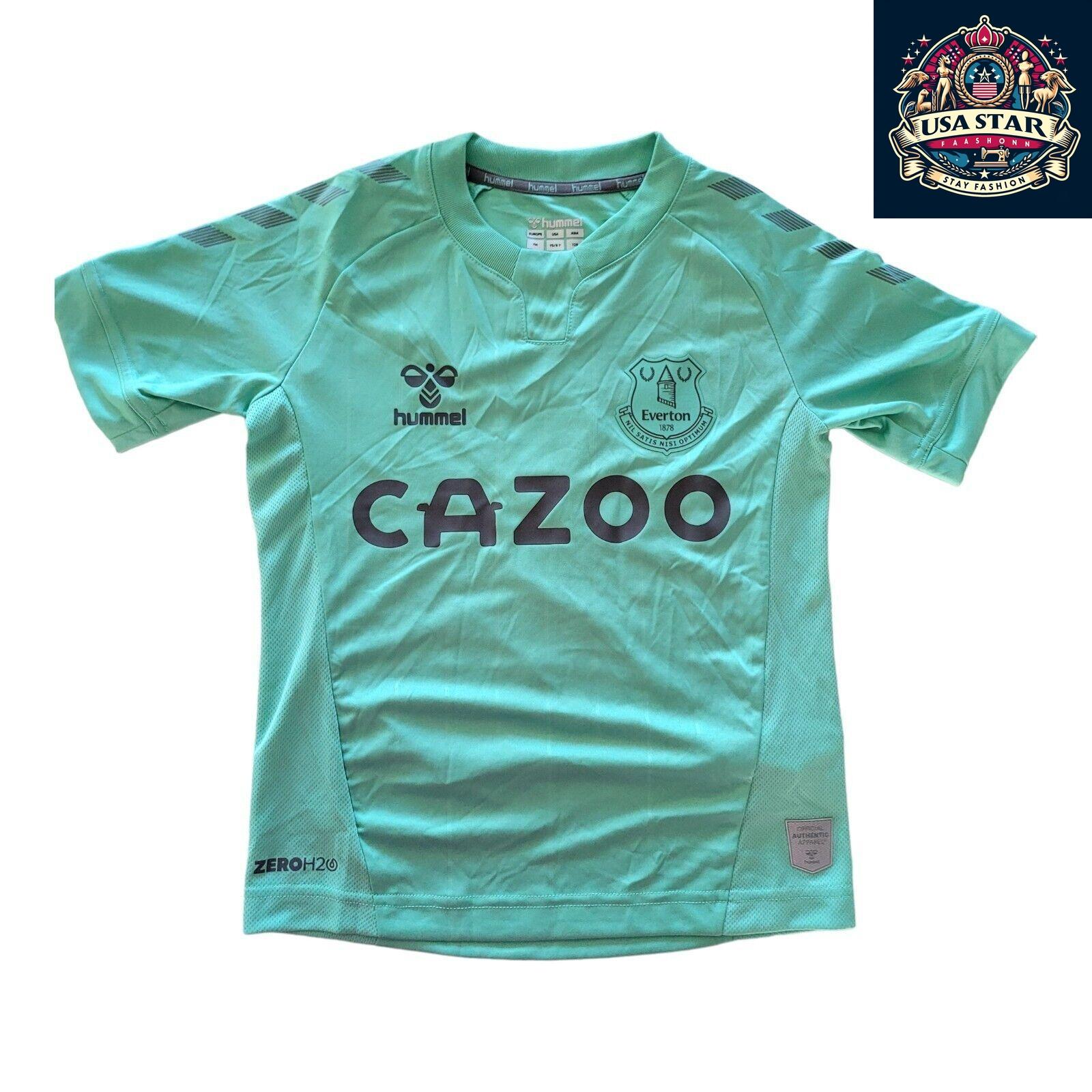 Hummel Everton FC Youth Shirt YS/8Y - Comfortable, Durable, Official Team Apparel for Young Fans - USASTARFASHION