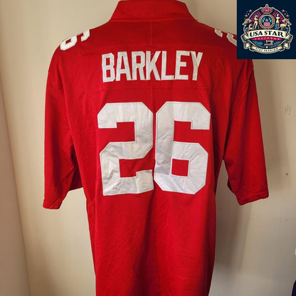 Saquon Barkley Jersey #26 New York Giants XL Red | Authentic NFL On-Field Design by Nike - USASTARFASHION