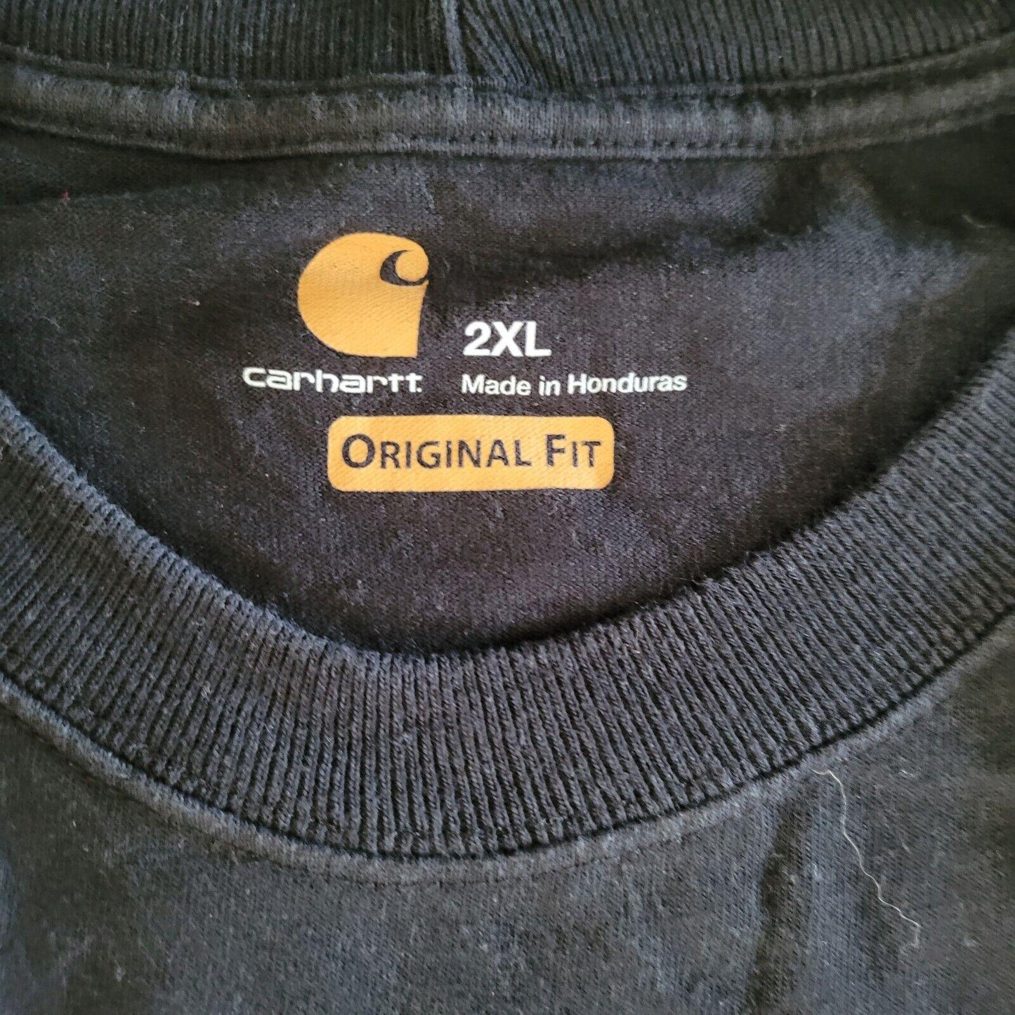 Vintage Carhartt Black Tee | Original Fit | 100% Cotton | Size 2XL-USASTARFASHION