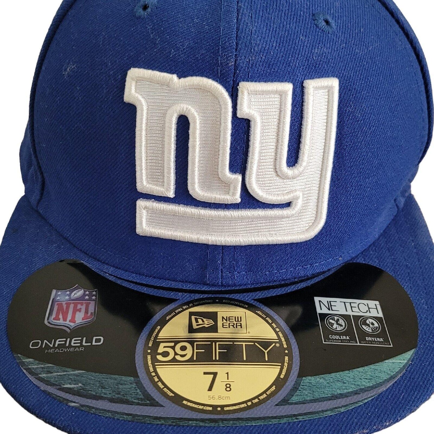 NFL New Era NY Yankees Essential Blue 59FIFTY Fitted Baseball Cap - Size 7 1/8-USASTARFASHION