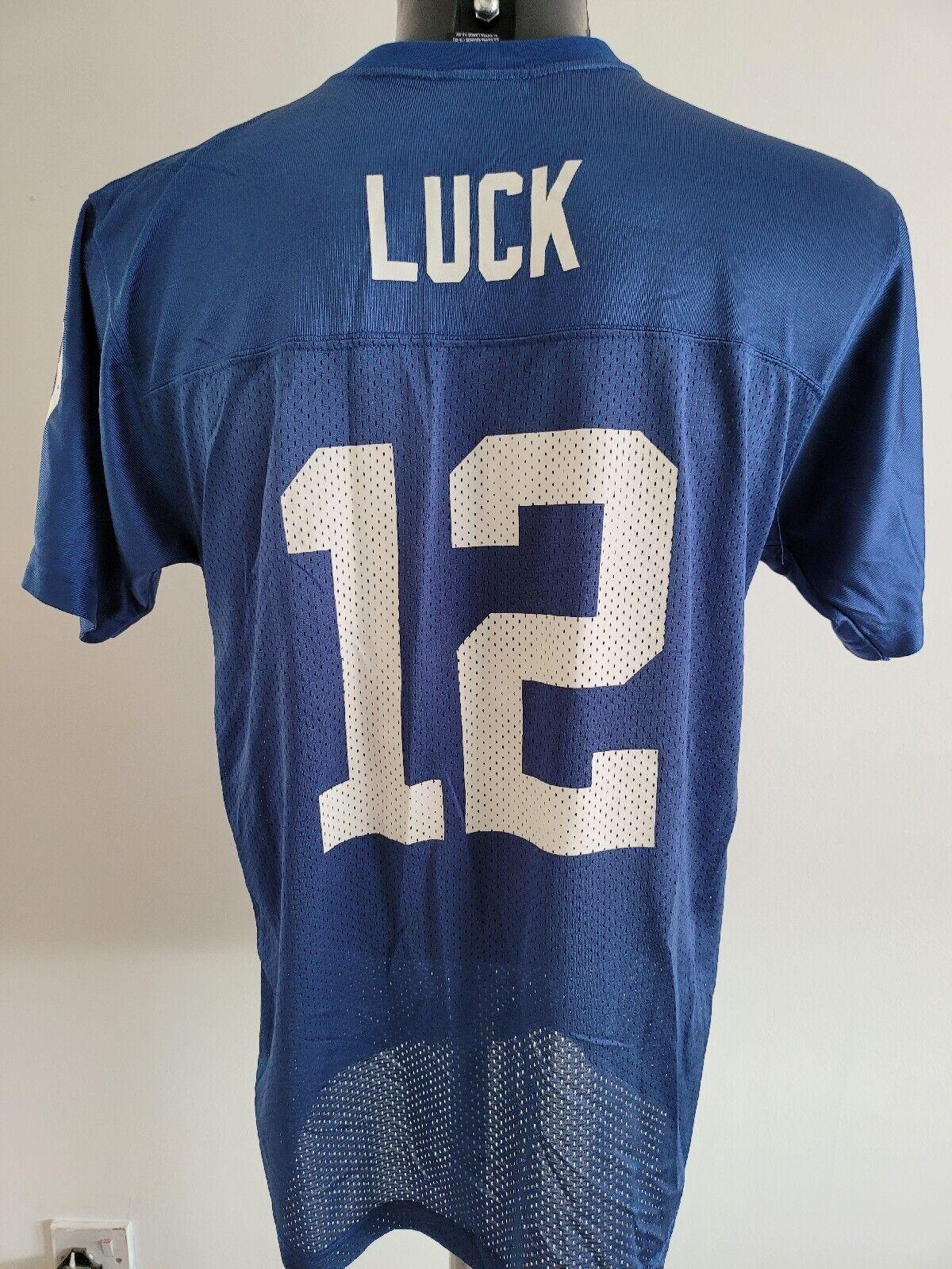 Indianapolis Colts Youth XL #12 Luck Jersey Shirt for Ages 18-20-USASTARFASHION