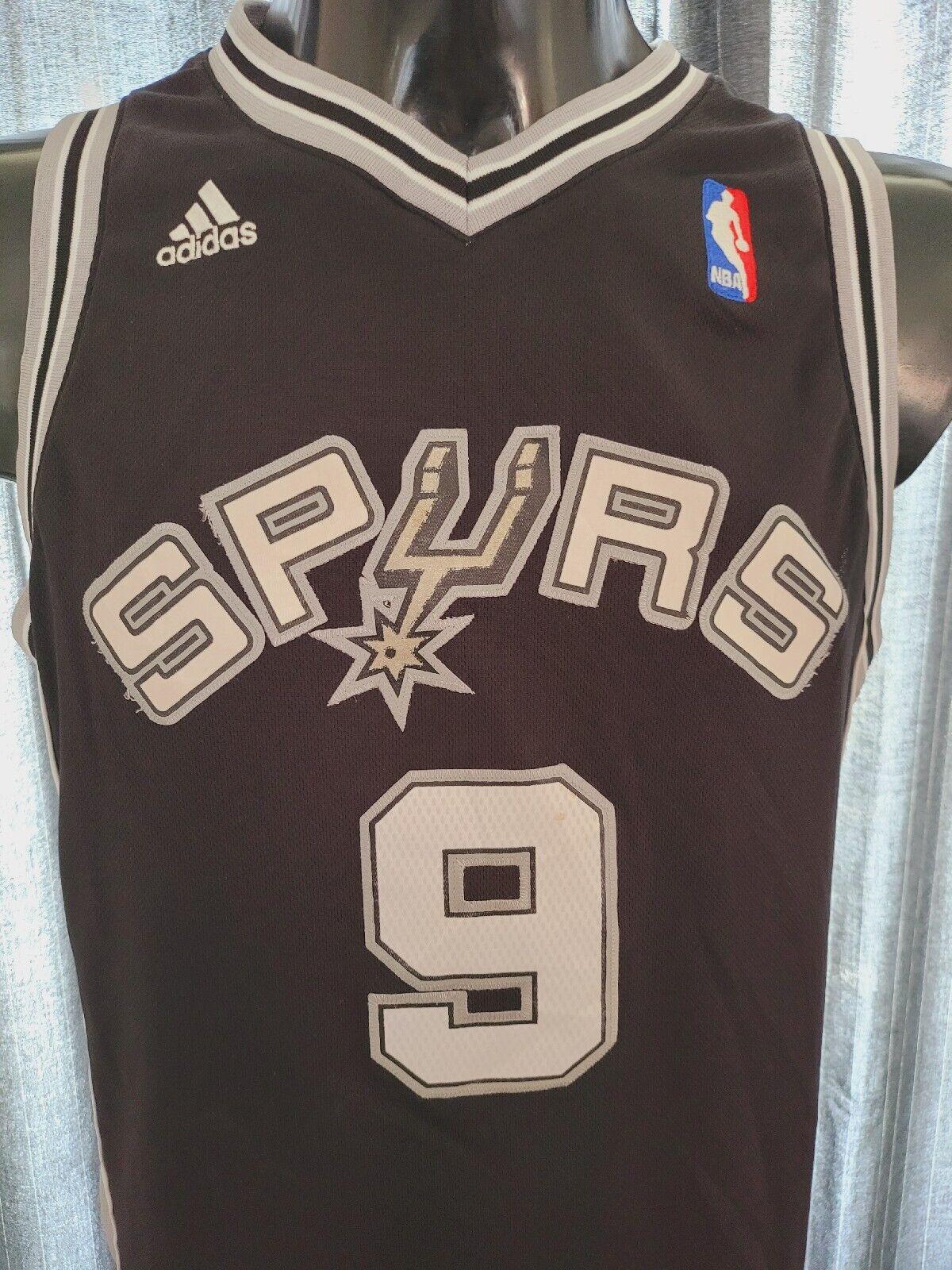 Adidas Tony Parker #9 San Antonio Spurs Youth Large NBA Basketball Jersey-USASTARFASHION