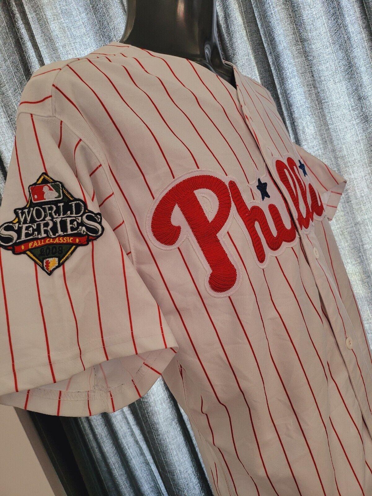 Philadelphia Phillies 2008 World Series Victorino#8 Jersey - Size 50 Large-USASTARFASHION