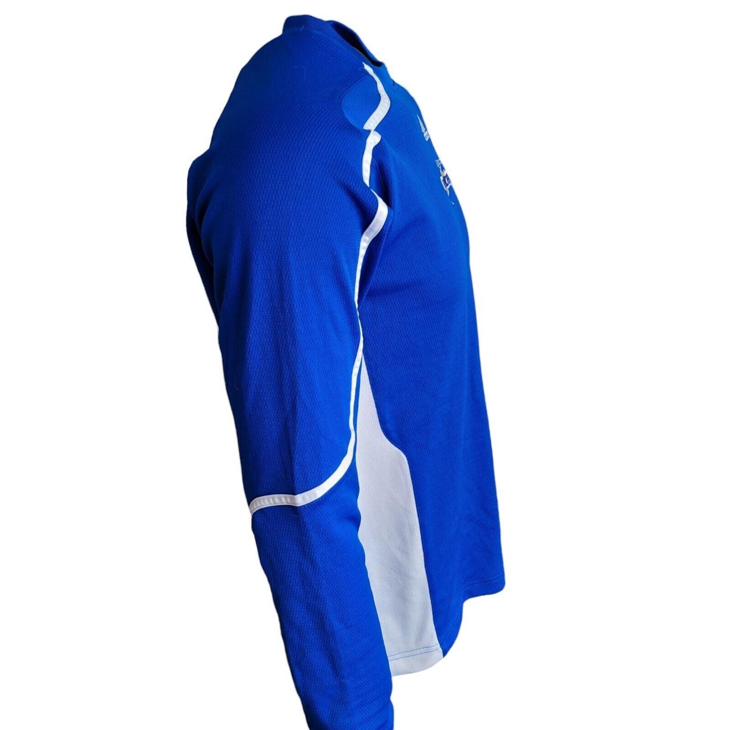 Adidas Algonquin Thunder Blue LS Jersey - Size M - Climalite Moisture-Wicking Fabric-USASTARFASHION