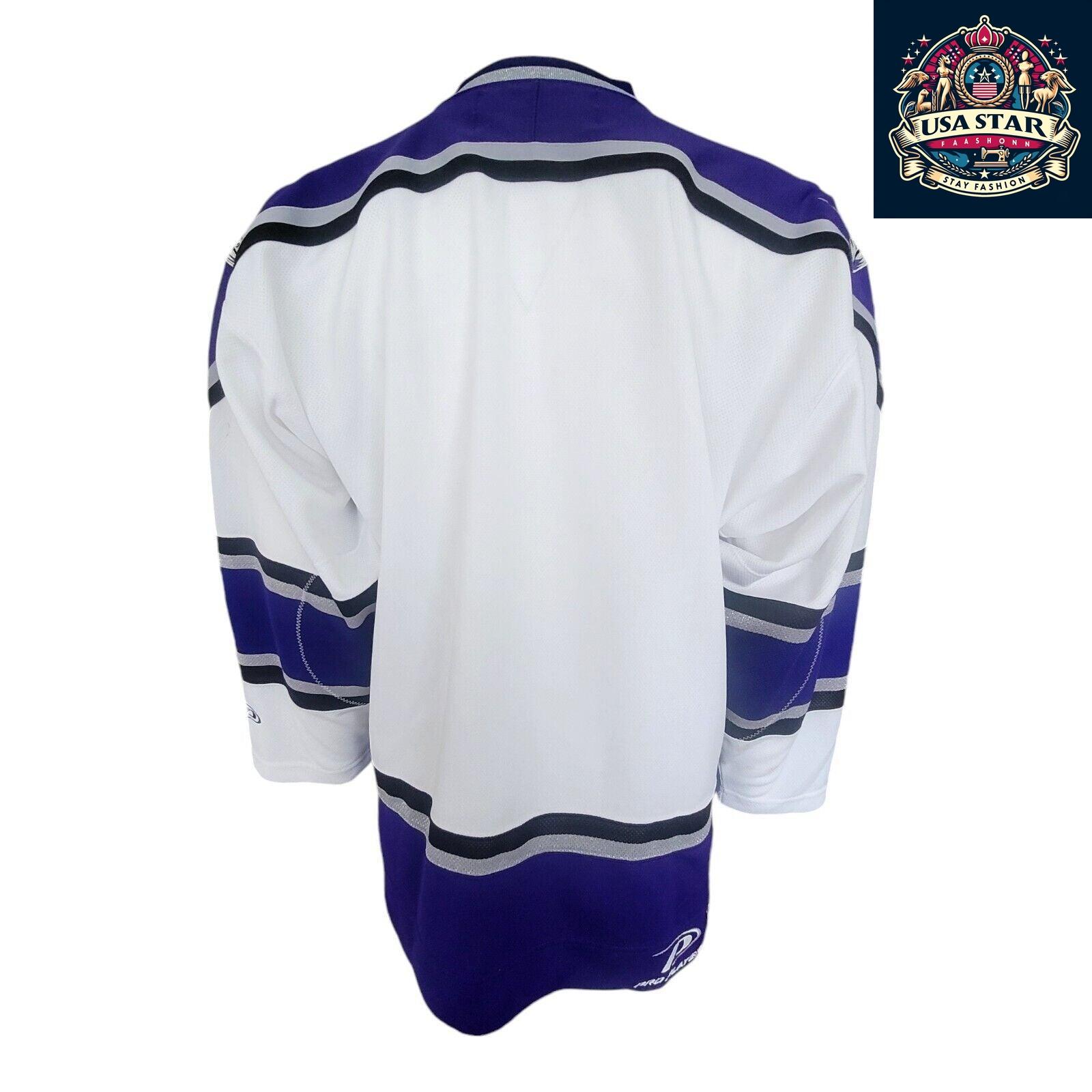 Vintage Los Angeles Kings Jersey M/M - NHL Pro Player Hockey Jersey in Black and Purple - USASTARFASHION