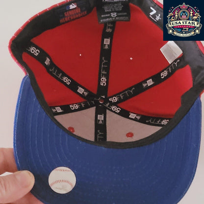 Philadelphia Phillies Fitted Cap - New Era 59FIFTY, Size 7 1/2, Official MLB Hat, Durable Design - USASTARFASHION