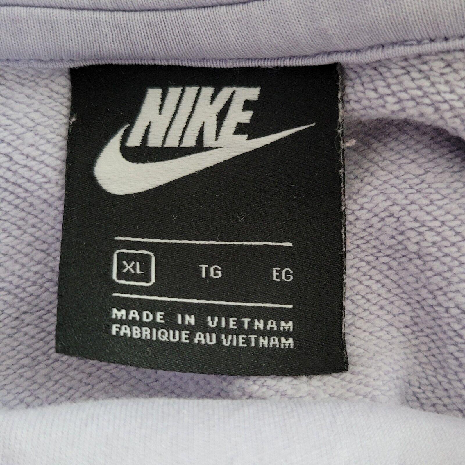 Nike XL Women's Purple Cotton Hoodie | Size XL (42" Chest)-USASTARFASHION