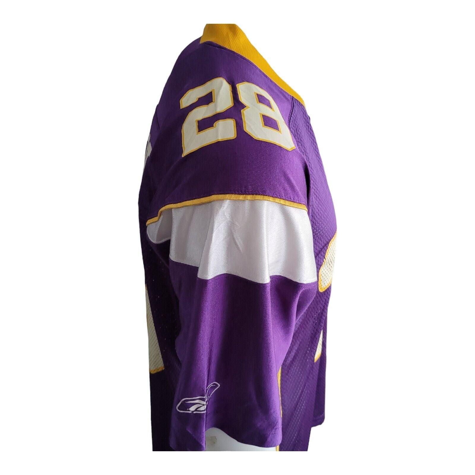 NFL Minnesota Vikings Adrian Peterson #28 Purple Men's Shirt - Size L-USASTARFASHION