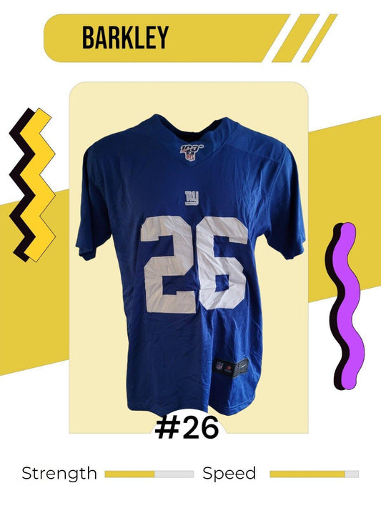 New York Giants Nike Game Jersey Blue #26 - Size S Men's Football Top-USASTARFASHION