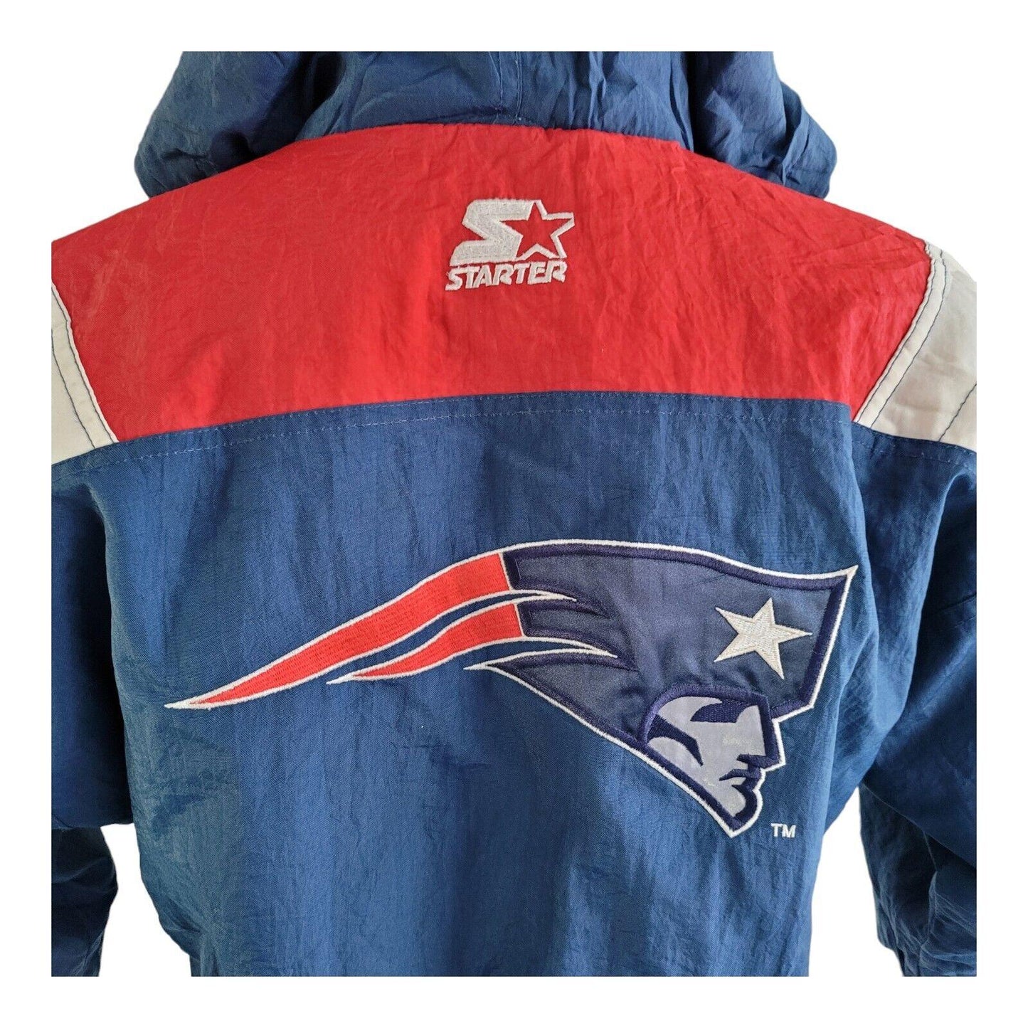 Vintage 90s NFL Patriots Jacket | Kids Sz S | Embroidered Logo & Lined Coat-USASTARFASHION