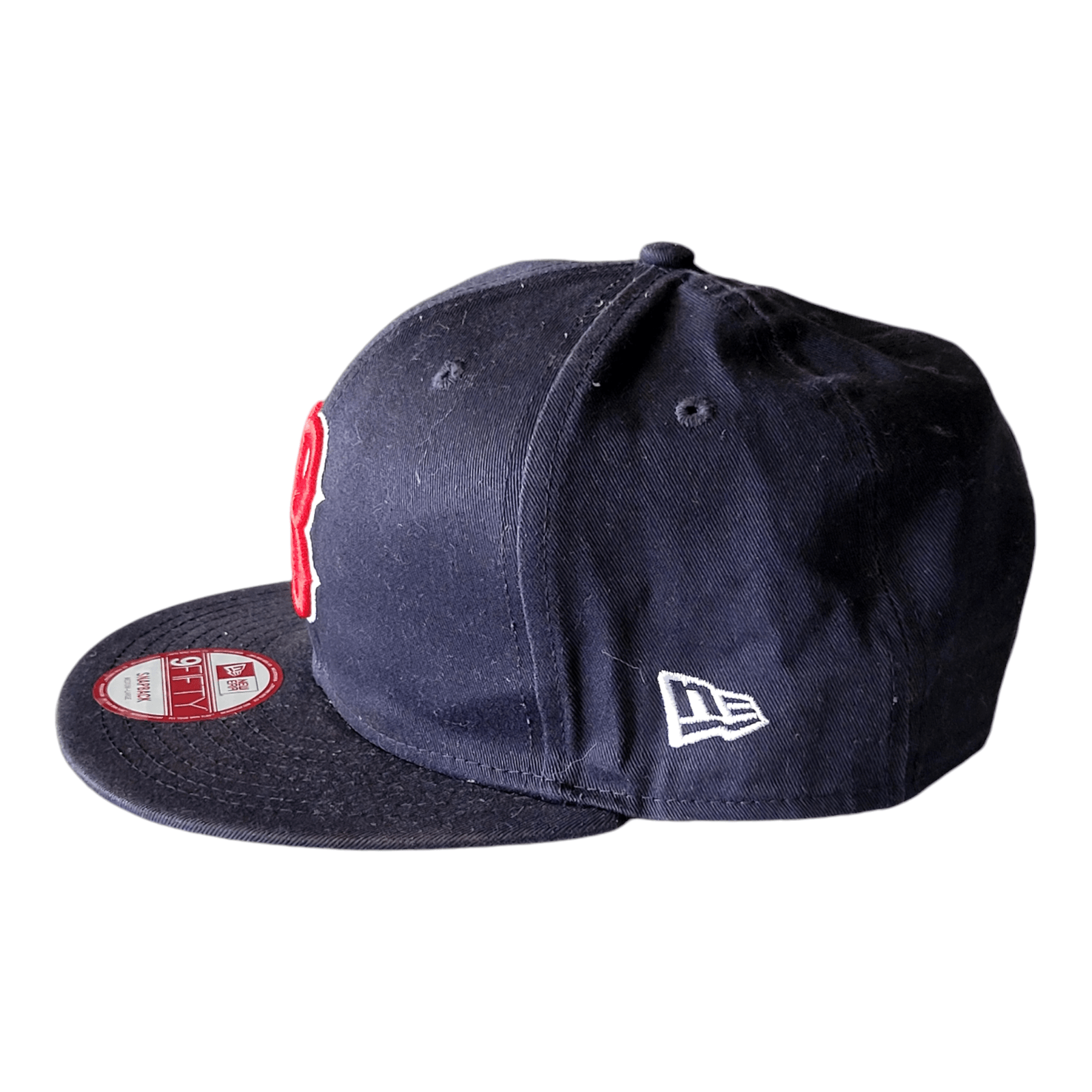 New Era 9FIFTY Snapback MLB Hat - Boston Red Sox - Navy/Red - Medium-Large