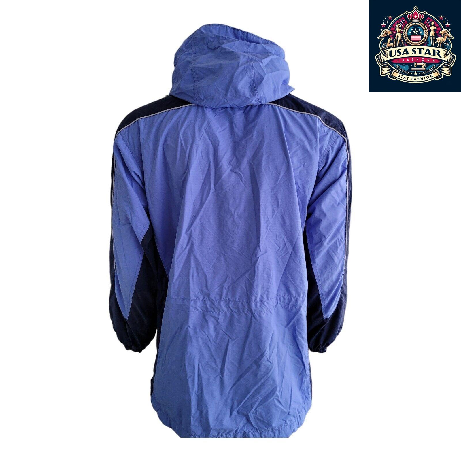 Columbia Women's Waterproof Jacket Size L - 100% Waterproof, Lightweight, Breathable in Stylish Blue - USASTARFASHION