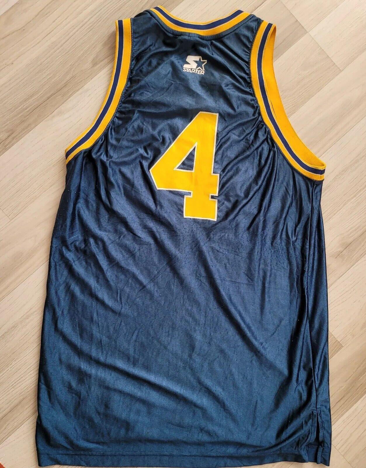 Michigan Chris Webber Starter #4 Vintage Basketball Jersey Size 48 Large-USASTARFASHION