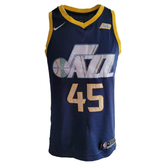 Nike Utah Jazz #45 Swingman NBA Jersey - Men's Medium Blue (Size M)-USASTARFASHION