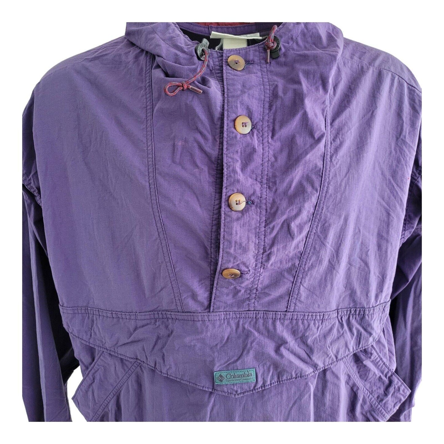 Columbia XL Windbreaker Jacket in Vibrant Purple - Men's Size XL-USASTARFASHION