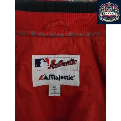 Boston Red Sox Jacket XL - Official Licensed Majestic Full Zip with Iconic Logo & Pockets - USASTARFASHION