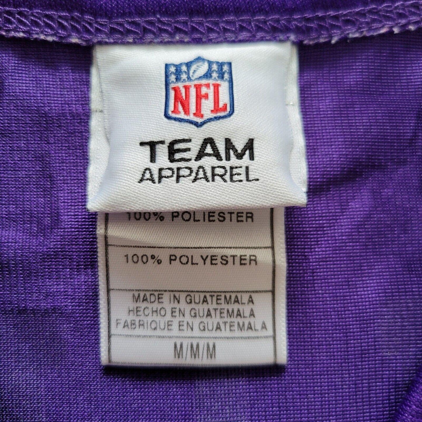 Authentic Signed Minnesota Vikings #69 Jared Allen Jersey - Men's Large Purple 100% Polyester Dual-Signed Dan Jessen 2013 & Conor McQuerry 2012-USASTARFASHION