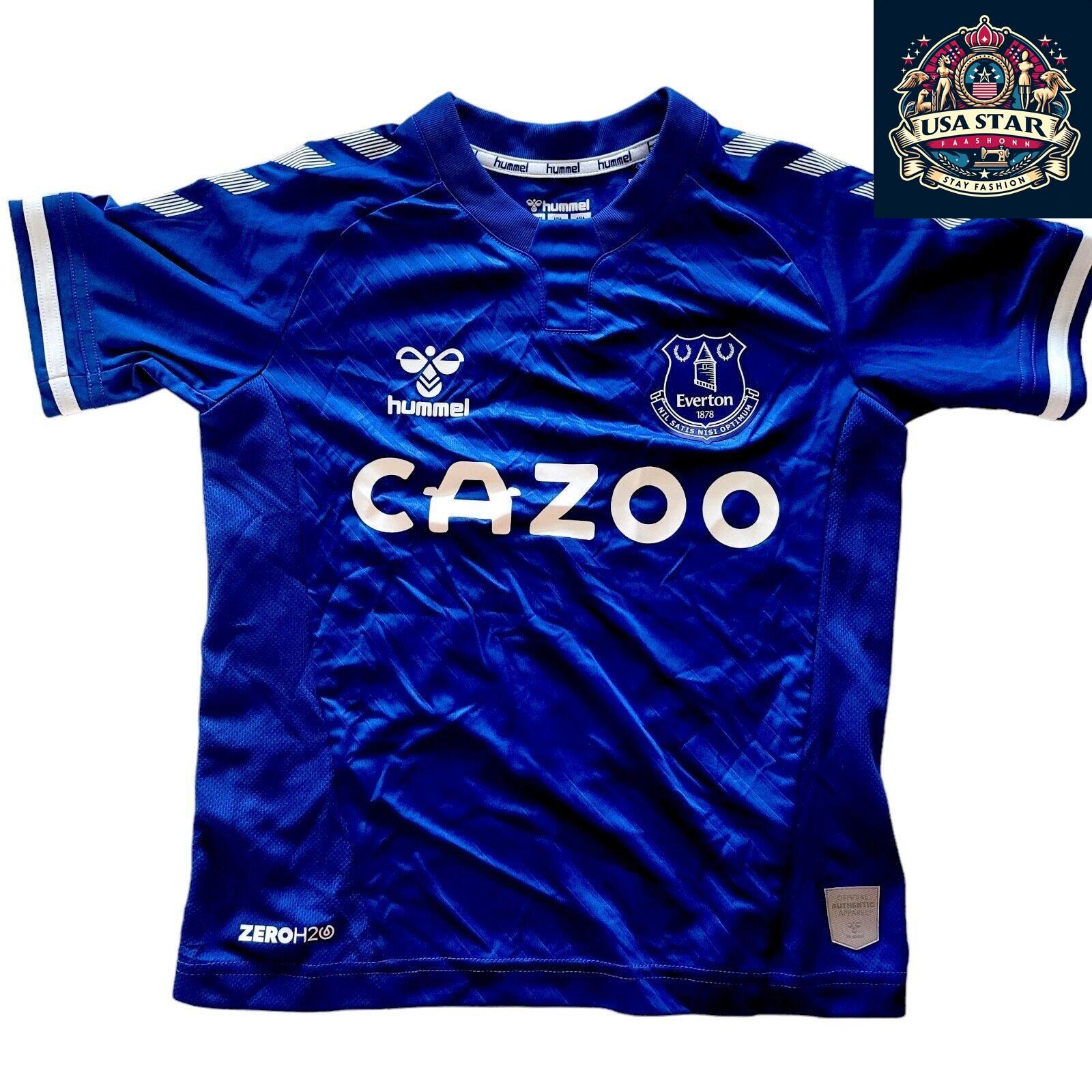 Everton Kids Jersey Hummel Mia #6 - 100% Polyester, Comfortable, Lightweight Design - USASTARFASHION