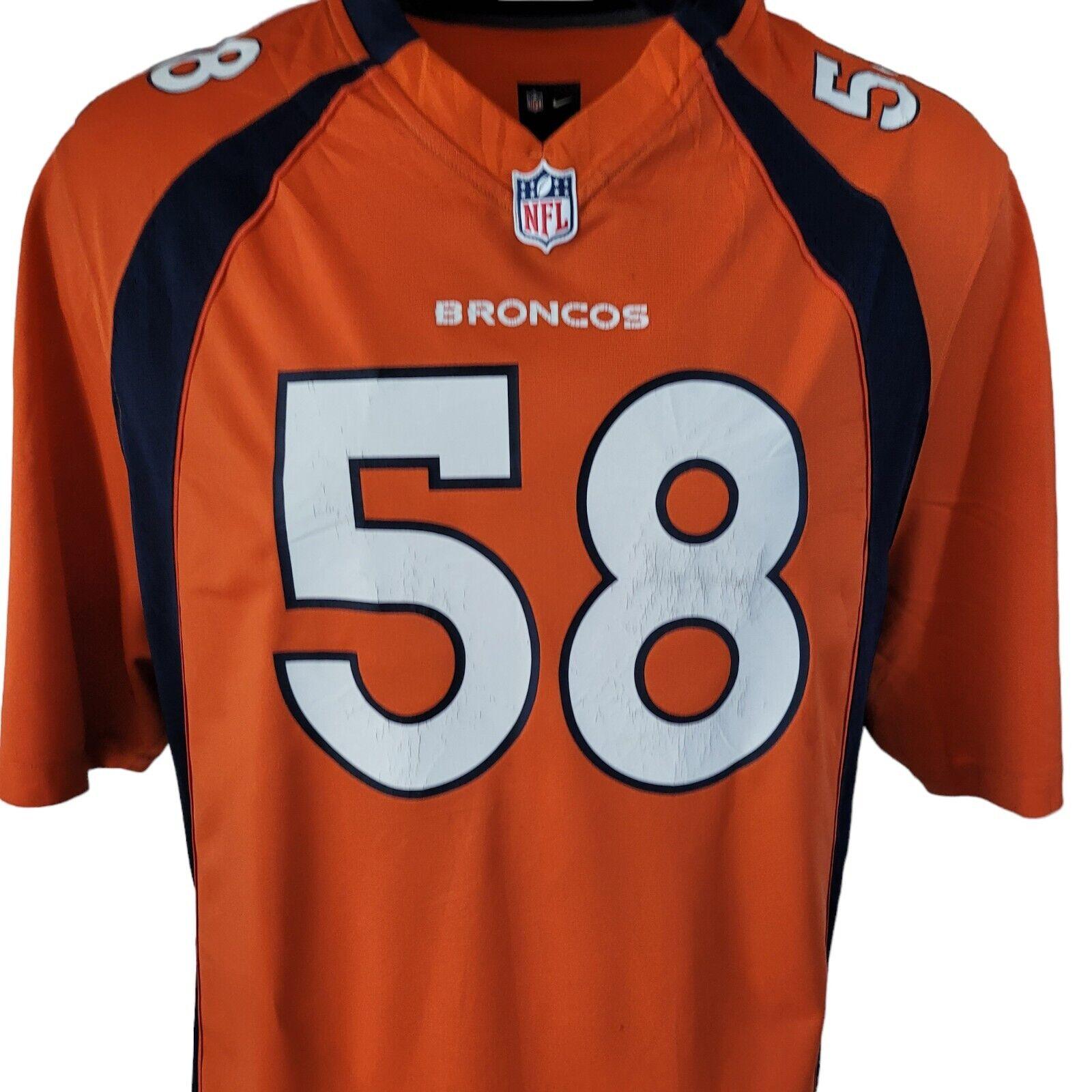 NFL Denver Broncos Von Miller #58 Jersey - Size XXL Adult Fan Officially Licensed-USASTARFASHION