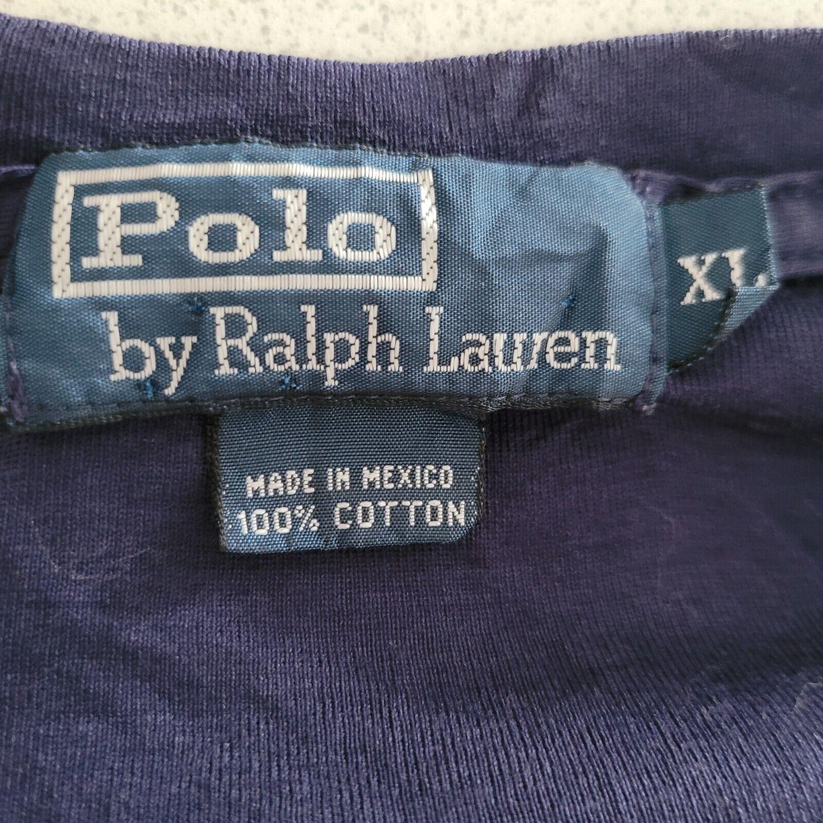 Polo Ralph Lauren XL Cotton Round Neck T-Shirt - 100% Comfort & Style-USASTARFASHION