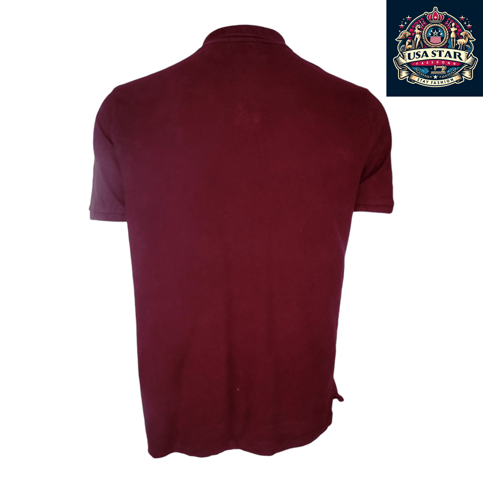 Polo Ralph Lauren Maroon Polo Shirt - Classic Fit, Large, Timeless Style & Comfort for Any Occasion - USASTARFASHION