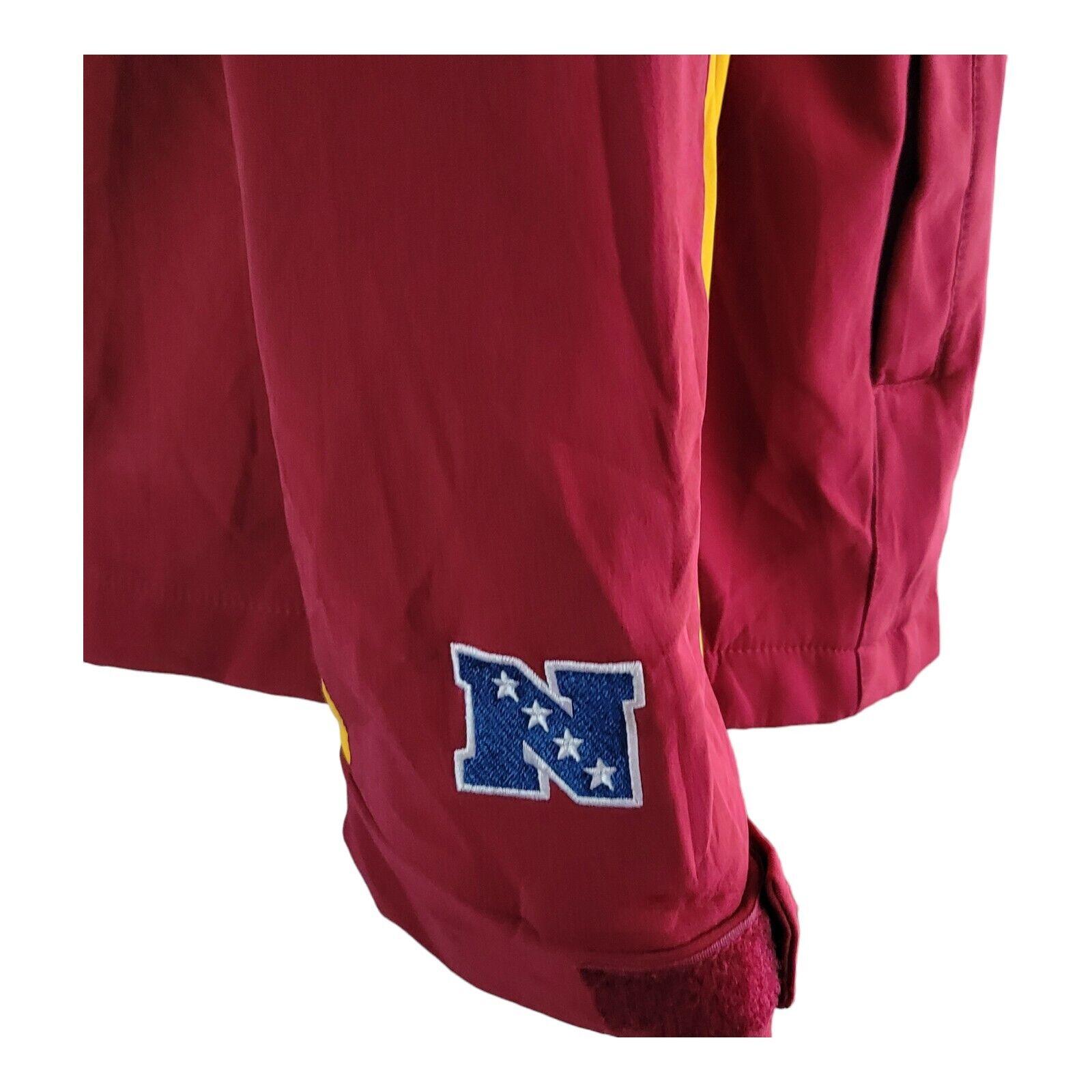 NFL Washington Redskins Red and Yellow Vintage Full Zip Jacket Size L-USASTARFASHION