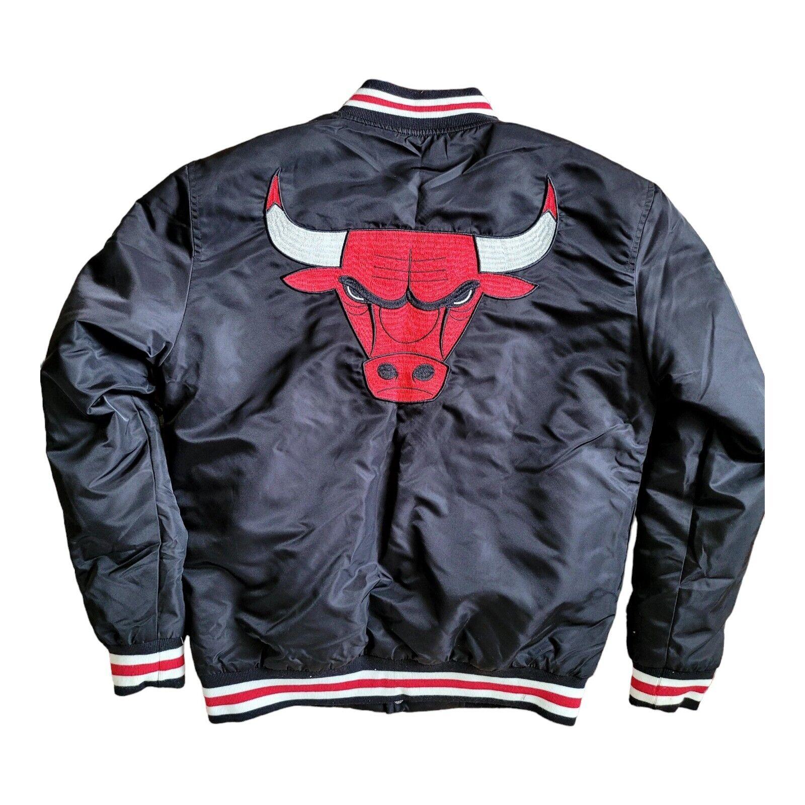 Chicago Bulls Bomber Jacket Mens Size XS NBA x Primark Lavine 8 Black Coat-USASTARFASHION