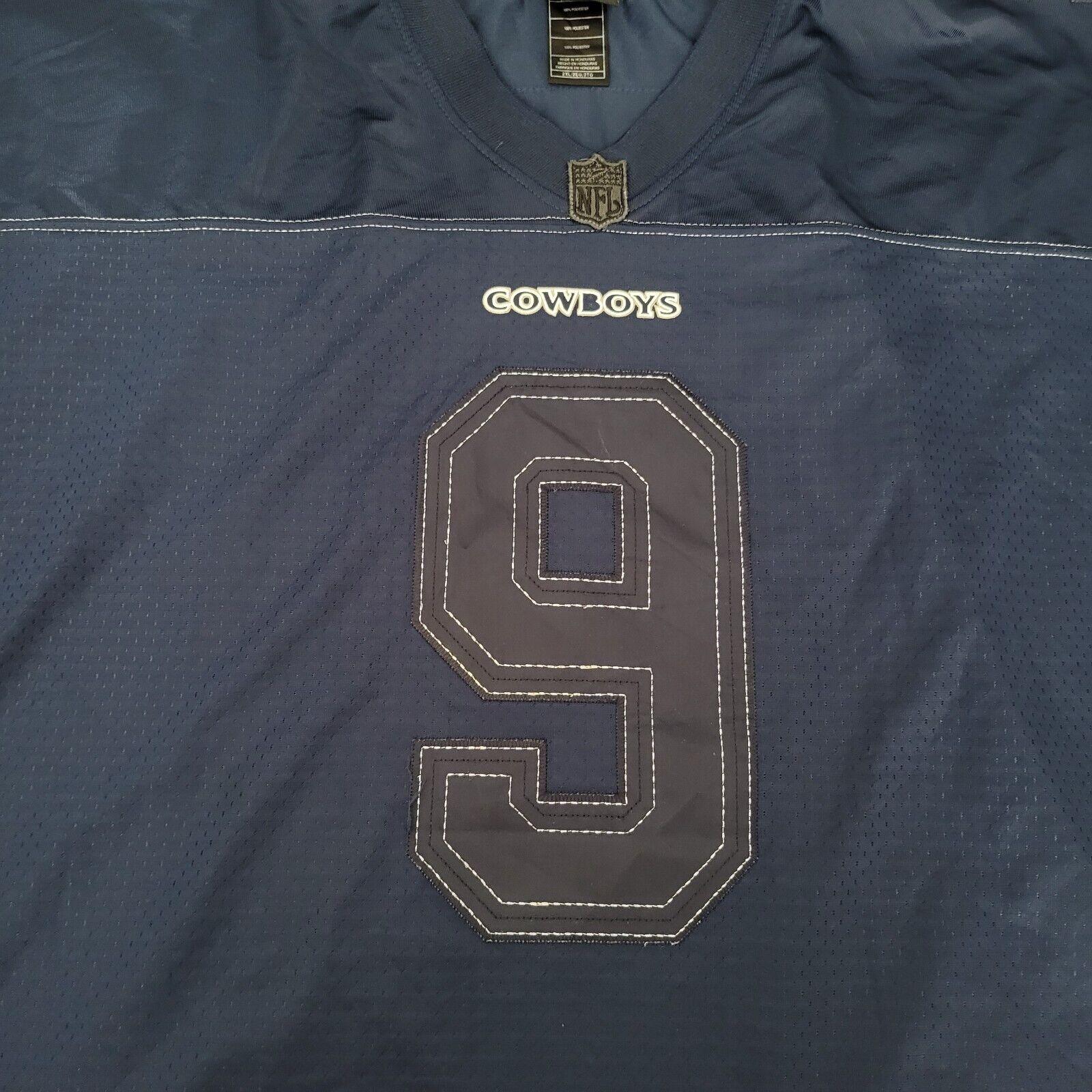 REEBOK Dallas Cowboys Jersey Size 2XL #9 Tony Romo Iconic Design-USASTARFASHION