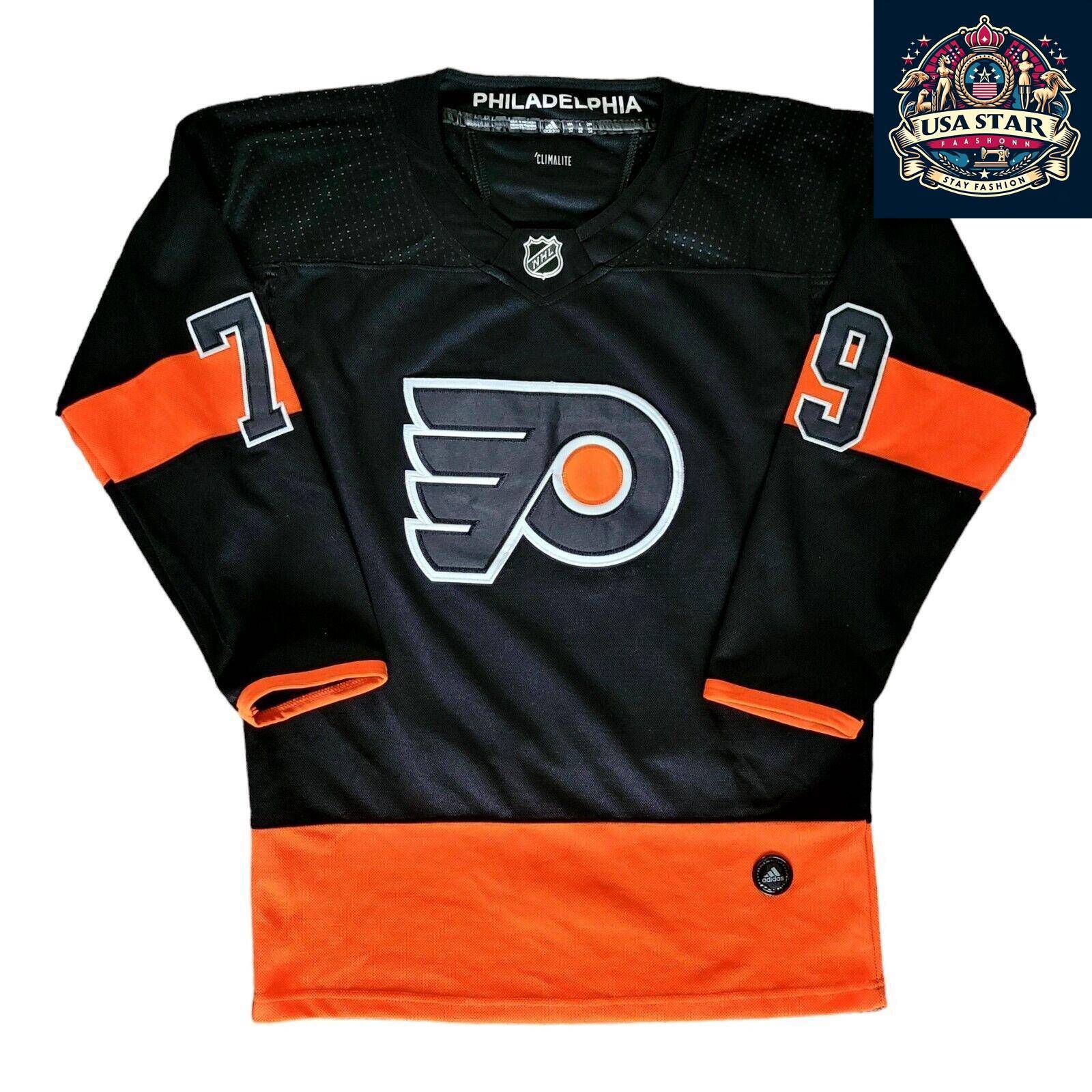 Authentic Philadelphia Flyers Jersey #79 Carter Hart Black Size 52 (XL) | Premium Comfort & Style - USASTARFASHION